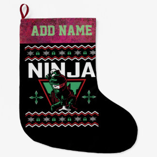 Ninja Ugly Christmas Sweater Großer Weihnachtsstrumpf
