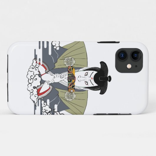 Ninja Ukiyo-e Art Case-Mate iPhone Hülle (Rückseite (Horizontal))