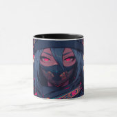 Ninja und ihre Wölfe animalische Kunst Tasse (Zentrum)