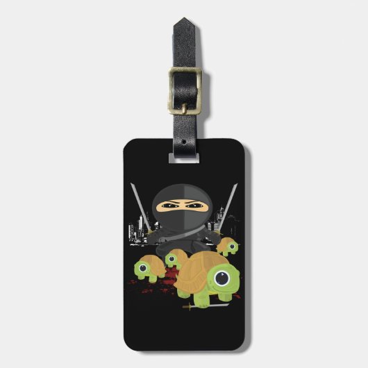 Ninja und Schildkröten  Gepäckanhänger (Vorderseite vertikal)