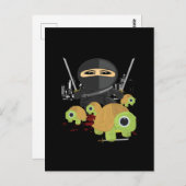 Ninja und Schildkröten Postkarte (Vorne/Hinten)