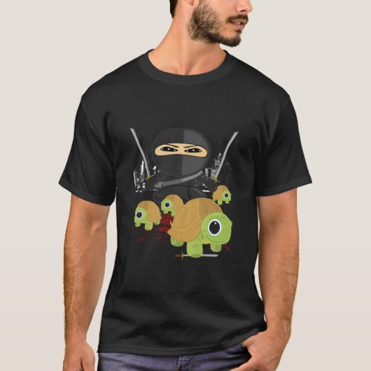 Ninja und Schildkröten T-Shirt (Vorderseite)