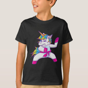 Ninja Unicorn Karate Taekwondo Kung Fu Kampf gegen T-Shirt