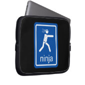 ninja universelles Zeichen Laptopschutzhülle (Vorne Rechts)
