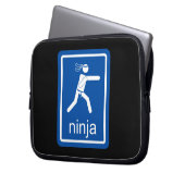 ninja universelles Zeichen Laptopschutzhülle (Vorderseite Links)