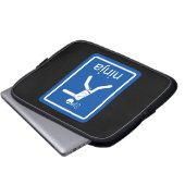 ninja universelles Zeichen Laptopschutzhülle (Vorne Knopf)