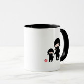 Ninja Vater und Kind Tasse (VorderseiteRechts)