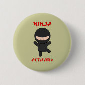 Ninja Versicherungsmathematiker Button (Vorderseite)
