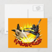 Ninja vs. Bunny Postcard(?!???) Postkarte (Vorne/Hinten)