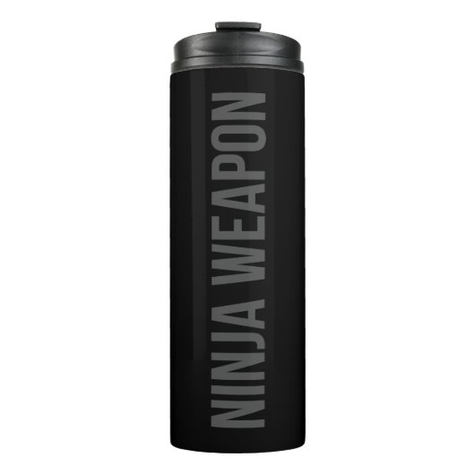 Ninja-Waffe Thermosflasche Thermosbecher (Vorderseite)