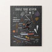 Ninja-Waffen Puzzle (Vertikal)