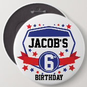 Ninja Warrior Birthday Button (Vorne & Hinten)