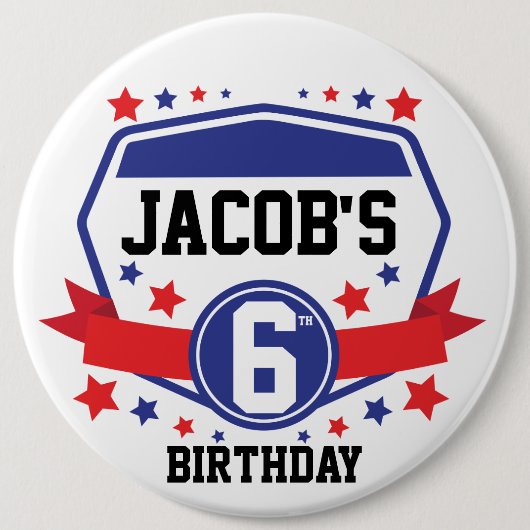 Ninja Warrior Birthday Button (Vorderseite)