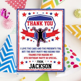 Ninja Warrior Birthday Dankeschön Karte