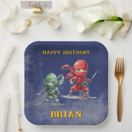 Ninja Warrior Birthday Party Pappteller