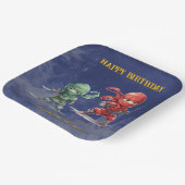 Ninja Warrior Birthday Party Pappteller (Gewinkelt)