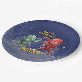 Ninja Warrior Birthday Party Pappteller (Schrägansicht)