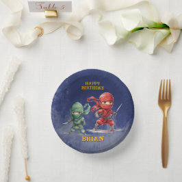 Ninja Warrior Birthday Party Pappteller