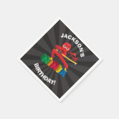 Ninja Warrior Birthday Party Serviette (Ecke)