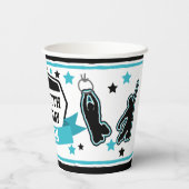 Ninja Warrior Boy Birthday Party Paper Cups Pappbecher (Rückseite)