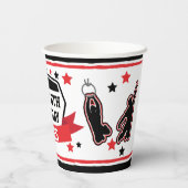 Ninja Warrior Boys Birthday Party Paper Cups Pappbecher (Rückseite)