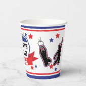 Ninja Warrior Boys Birthday Party Pappbecher (Rückseite)