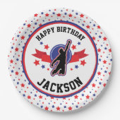 Ninja Warrior Boys Party Pappteller (Vorderseite)