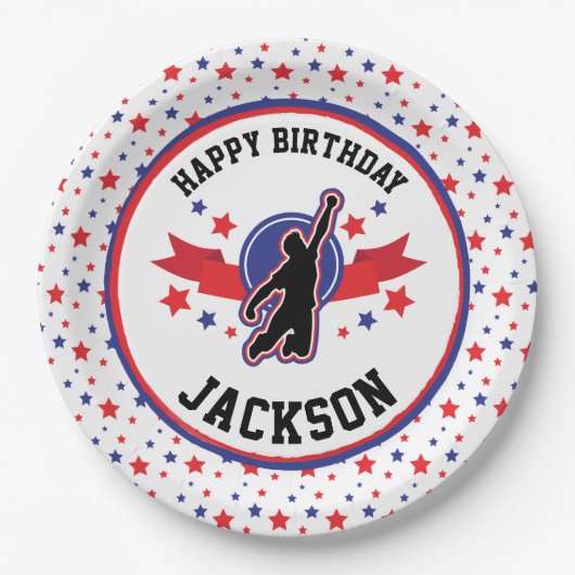 Ninja Warrior Boys Party Pappteller (Vorderseite)