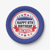 Ninja Warrior Boys Party Pappteller (Vorderseite)