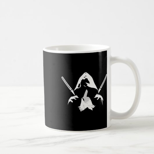 Ninja Warrior Bushido Samurai Sword Fighter Martia Kaffeetasse (Rechts)