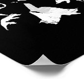 Ninja Warrior Bushido Samurai Sword Fighter Martia Poster (Ecke)