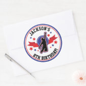 Ninja Warrior Circle / Round Stickers (Umschlag)