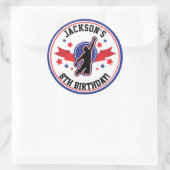 Ninja Warrior Circle / Round Stickers (Tasche)