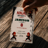 Ninja-Warrior-Geburtstagseinladung Einladung