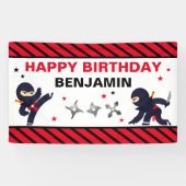 Ninja Warrior Geburtstagsfeier Banner (Horizontal)