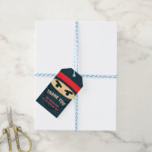 Ninja-Warrior-Geburtstagsgeschenk-Anhänger Geschenkanhänger (Mit Garn)