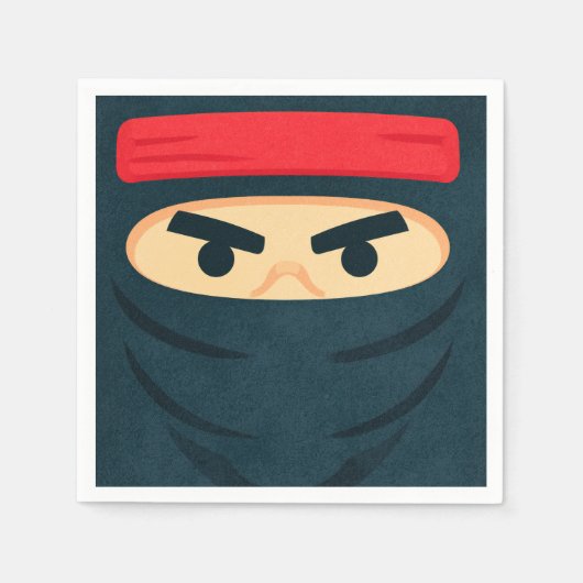 Ninja Warrior Geburtstagspartys Servietten (Vorderseite)
