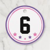 Ninja Warrior Girl 2" Circles Geschenkanhänger (Rückseite)