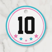 Ninja Warrior Girl 2" Circles Geschenkanhänger (Rückseite)