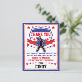 Ninja Warrior Girls Danke Postkarte (Stehend Vorderseite)