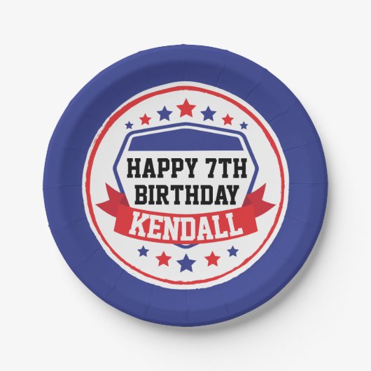 Ninja Warrior Girls Party Pappteller (Vorderseite)