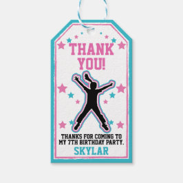 Ninja Warrior Girls Pink & Aquamarin Geburtstag Geschenkanhänger