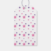 Ninja Warrior Girls Pink & Lila Geburtstag Geschenkanhänger (Rückseite)