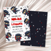 Ninja Warrior Karate Birthday Einladung