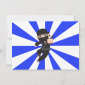 Ninja Warrior Karate Dankeschön Karten (Rückseite)