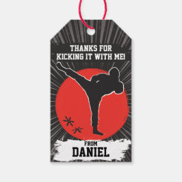 Ninja Warrior Martial Arts Birthday Party Geschenkanhänger