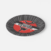 Ninja Warrior Martial Arts Pappteller (Schrägansicht)