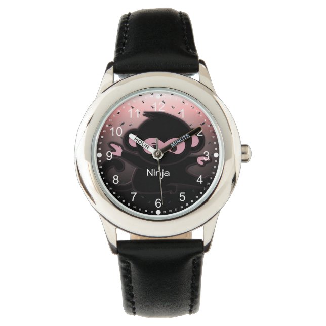 Ninja Warrior Niedlich Kids Armbanduhr (Vorderseite)