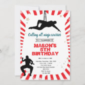 Ninja warrior party Invitation Einladung (Vorderseite)