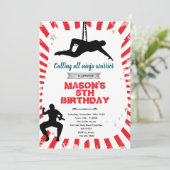 Ninja warrior party Invitation Einladung (Stehend Vorderseite)